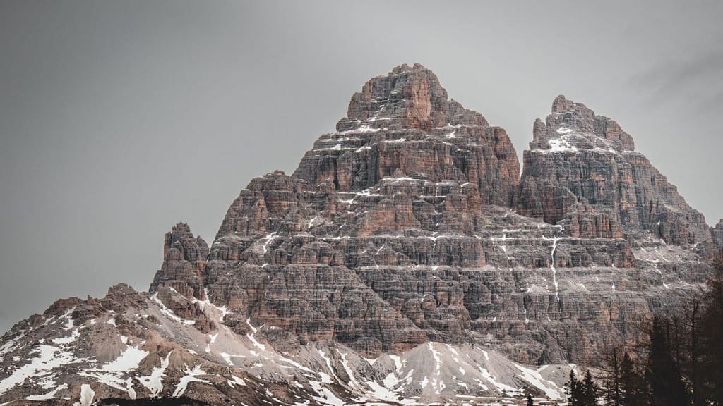 Winter peaks of the Dolomites