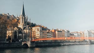 Bridge towards Vieux Lyon is a landmark to visit when visiting Lyon in two days